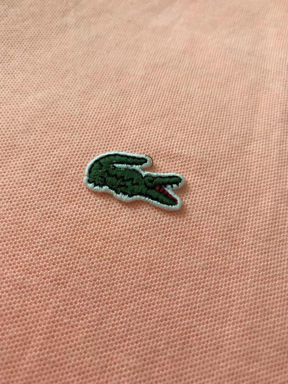 Lacoste Piqué Polo Salmon Color Shirt - Picture 5 of 6